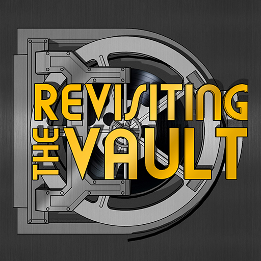 A graphic showing a vault door made of a film reel with the words Revisiting the Vault on top.